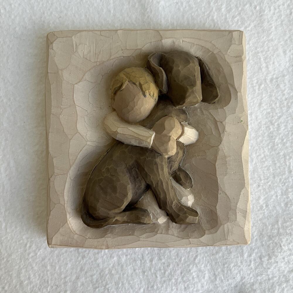Willow Tree Hug Wall Decor Demdaco 2003 Susan Lordi "A Boundless Love" China
